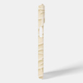 Beige ader textuur iPhone hoesje met natuurlijk on (Achterkant / Rechts)