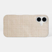 Beige aesthetic iPhone 16 hoesje (Achterkant horizontaal)