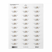 Beige Alaska Vorm Etiket (Full Sheet)
