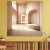 Beige Alcove Space Canvas Afdruk (Insitu (Woonkamer))