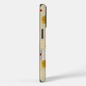 Beige & Amber Aardetone Geometrische Kunst Telefoo Case-Mate iPhone Case (Achterkant / Rechts)