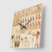 Beige Ancient Egyptische Hieroglypische wandklok (Hoek)