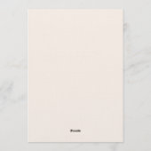 Beige and Black Doodle Simple New Year's Eve Party Kaart (Achterkant)