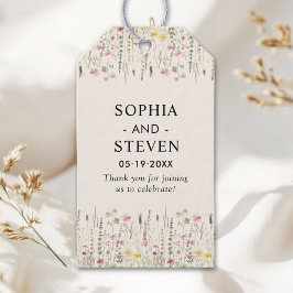 Beige and Boho Wildflower Wedding  Cadeaulabel