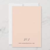 Beige and Dusty Blue Floral Wedding S2 Kaart (Achterkant)