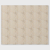 Beige and Gold Glitter City Stippen Cadeaupapier (Vlak)