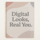 Beige and grey marble tones AI art  Planner (Voorkant)