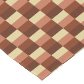 Beige and Rusty Color Blocks Korte Tafelloper (Hoek)