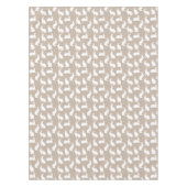 Beige And White Bunnies Modern Neutral Easter Tafelkleed (Voorkant)
