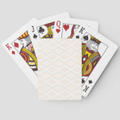 Beige and white diamond pattern pokerkaarten (Achterkant)