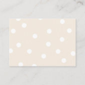 Beige and White Unwrapped Shower Informatiekaartje (Achterkant)