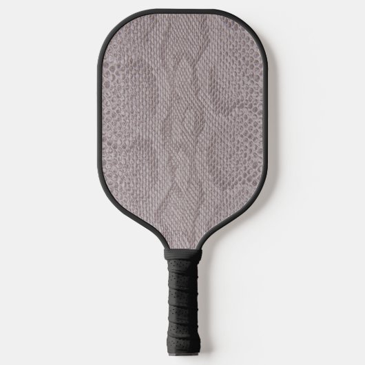 Beige Animal Snakeskin Pickleball Paddle (Voorkant)