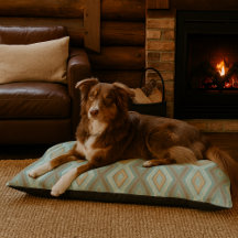 Beige Aqua Turquoise Mint Groene Pleinen Kunst