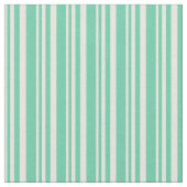Beige & Aquamarine Lined Pattern Stof (Close Up)