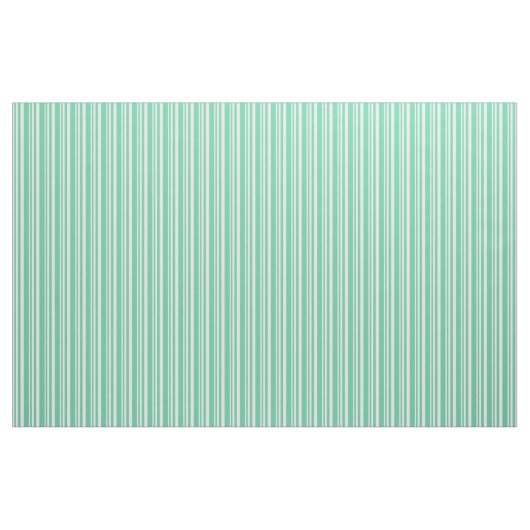Beige & Aquamarine Lined Pattern Stof (Fat Quarter)