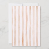 Beige Aquarel Noach's Ark Doop Uitnodiging (Achterkant)