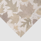 Beige Autumn Leaves met Damask Tissuepapier (Detail)