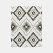Beige Aztec Fleece Deken (Voorkant)