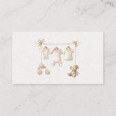 Beige Baby Clothes And Toys Books for Baby Informatiekaartje (Achterkant)