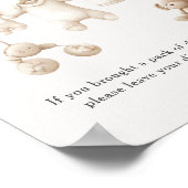 Beige Baby Clothes And Toys Diaper Raffle Sign Poster (Hoek)