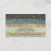 Beige Background Bakery Chef Wedding Cake Visitekaartje (Achterkant)