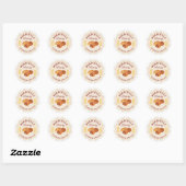 Beige Bakery bedrijfssticker Ronde Sticker (Vel)