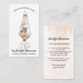 Beige Bakery Whip Pastry Visitekaartje (Voorkant / Achterkant)