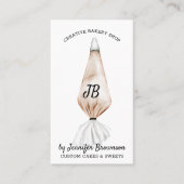 Beige Bakery Whip Pastry Visitekaartje (Voorkant)