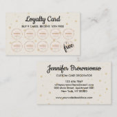 Beige Bakkerij Gebak Patisserie Loyalty Taarten Visitekaartje (Voorkant / Achterkant)