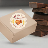 Beige Bakkerij zakelijke Sticker