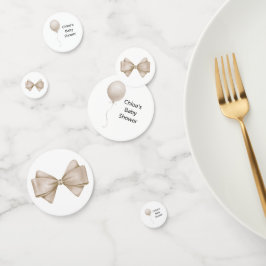 Beige ballon Baby shower Confetti