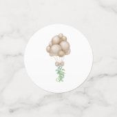 Beige ballonnen Baby shower Confetti (Kleine voorkant)