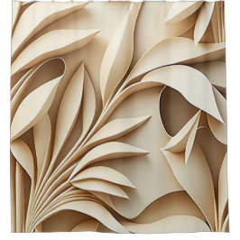 Beige Bamboe Shower Curtain Douchegordijn