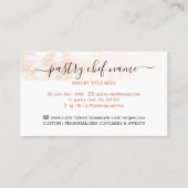 Beige banketbakkerij visitekaartje (Achterkant)