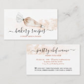 Beige banketbakkerij visitekaartje (Voorkant / Achterkant)