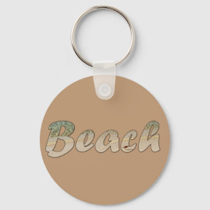 Beige Beach Sleutelhanger