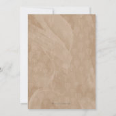 Beige Beer Hot Air Ballon Baby shower Kaart (Achterkant)