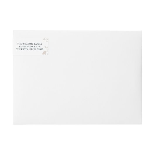  Beige Bibliotheek Boek Hoesje Bruiloft (Voorkant)