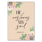 Beige Bijbelvers Psalm Kaart (Achterkant)