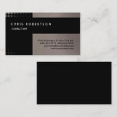 Beige Black Attractive Charming Visitekaartje (Voorkant / Achterkant)