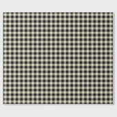 Beige Black Buffalo Pset Tartan Cadeaupapier (Vlak)