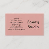 Beige Black make up Visitekaartje (Achterkant)