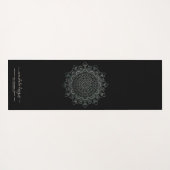 Beige Black met twee zijden Mandala Yogamat (Achterkant (horizontaal))