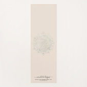 Beige Black met twee zijden Mandala Yogamat (Voorkant)