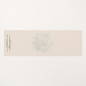 Beige Black met twee zijden Mandala Yogamat (Voorkant (horizontaal))