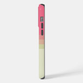  Beige Bleek geel roze kleurenblok iPhone Hoesje (Linkerkant)