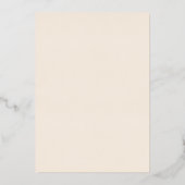 Beige Bloem Boho Waterverf Doop Folie Uitnodiging (Achterkant)
