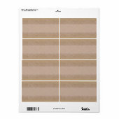 Beige Bloemen Apothecary Label (Full Sheet)