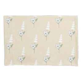 Beige Bloemen Boheems Botanisch Patroon Kussensloop