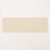 Beige Bloemen Boheems Botanisch Patroon Yogamat (Achterkant (horizontaal))